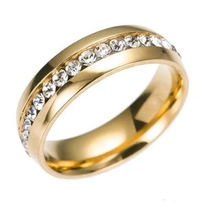 Titanium gold color ring size 8